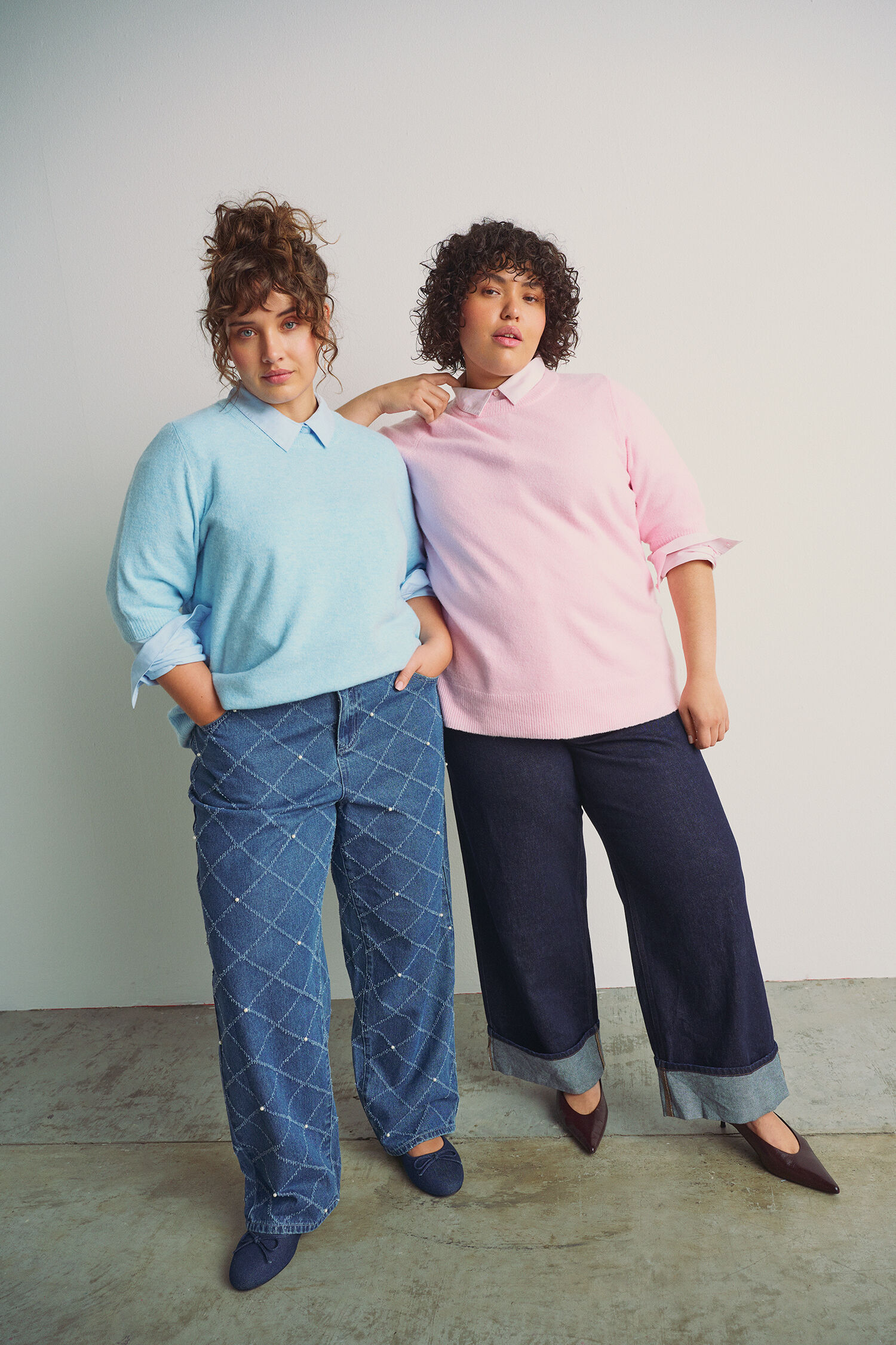 Colourful layered look, , Model