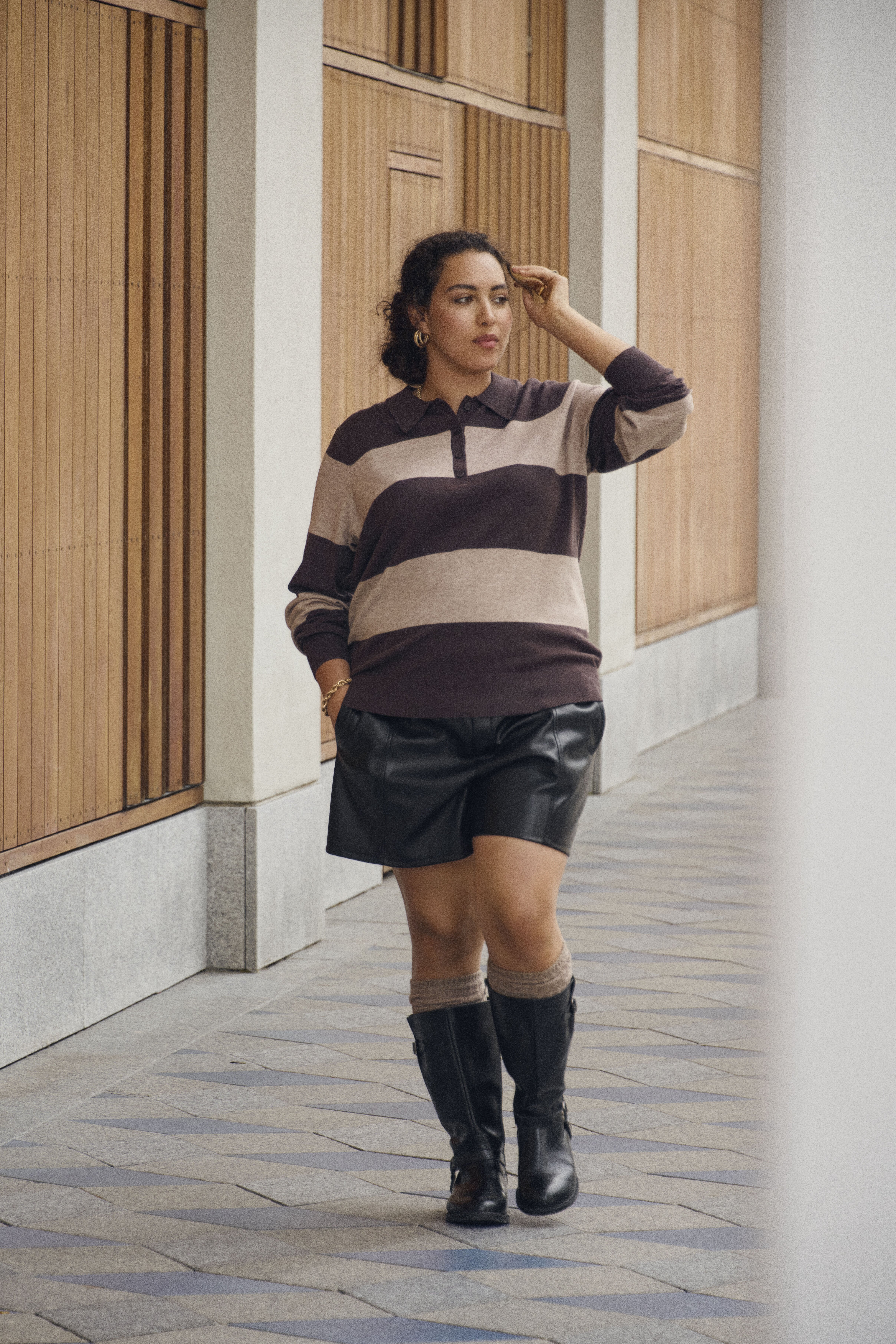 Zizzifashion Polo and shorts, , Model