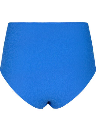 High-waist leo-structured bikini briefs, Palace Blue, Packshot image number 1