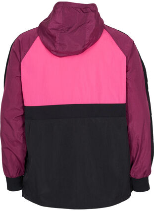 Sports jacket with colour block, Black Comb, Packshot image number 1