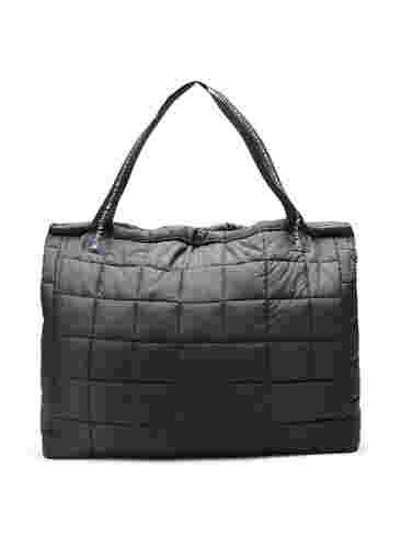 Quilted sports bag, Black, Packshot image number 1