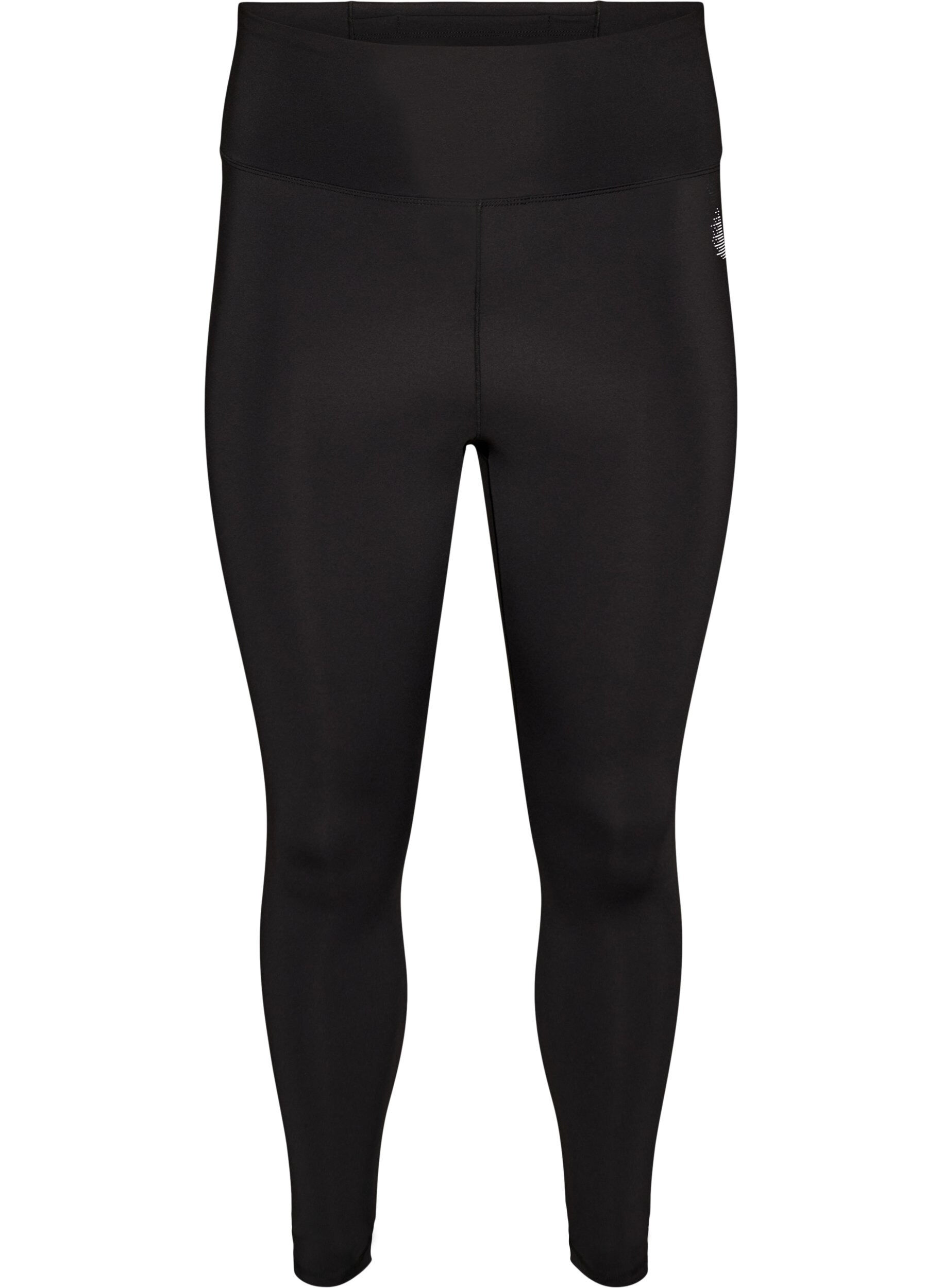 ZizzifashionTraining tights with a high waist and pocket in the waistband, Black, Packshot image number 0