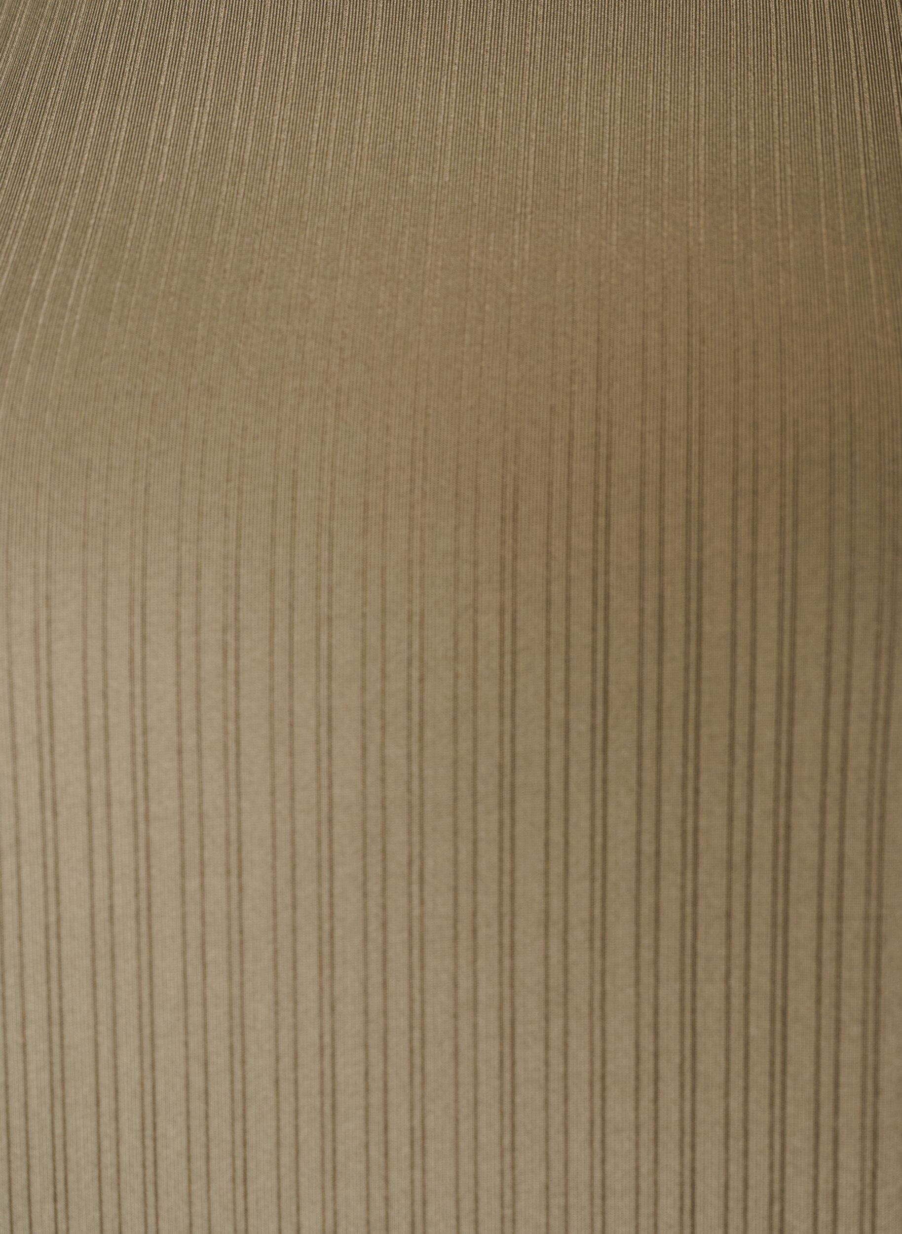 ZizzifashionJersey blouse with textured stripes and a smocked hem, Brown, Packshot image number 2