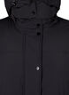 Puffer coat with adjustable waist, Black, Packshot image number 2