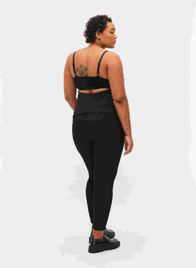 Maternity jeggings with back pockets, Black, Model image number 1