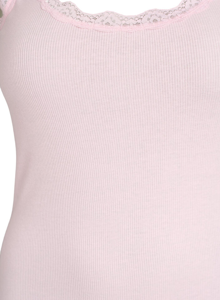 Top with lace trim, Rose, Packshot image number 2