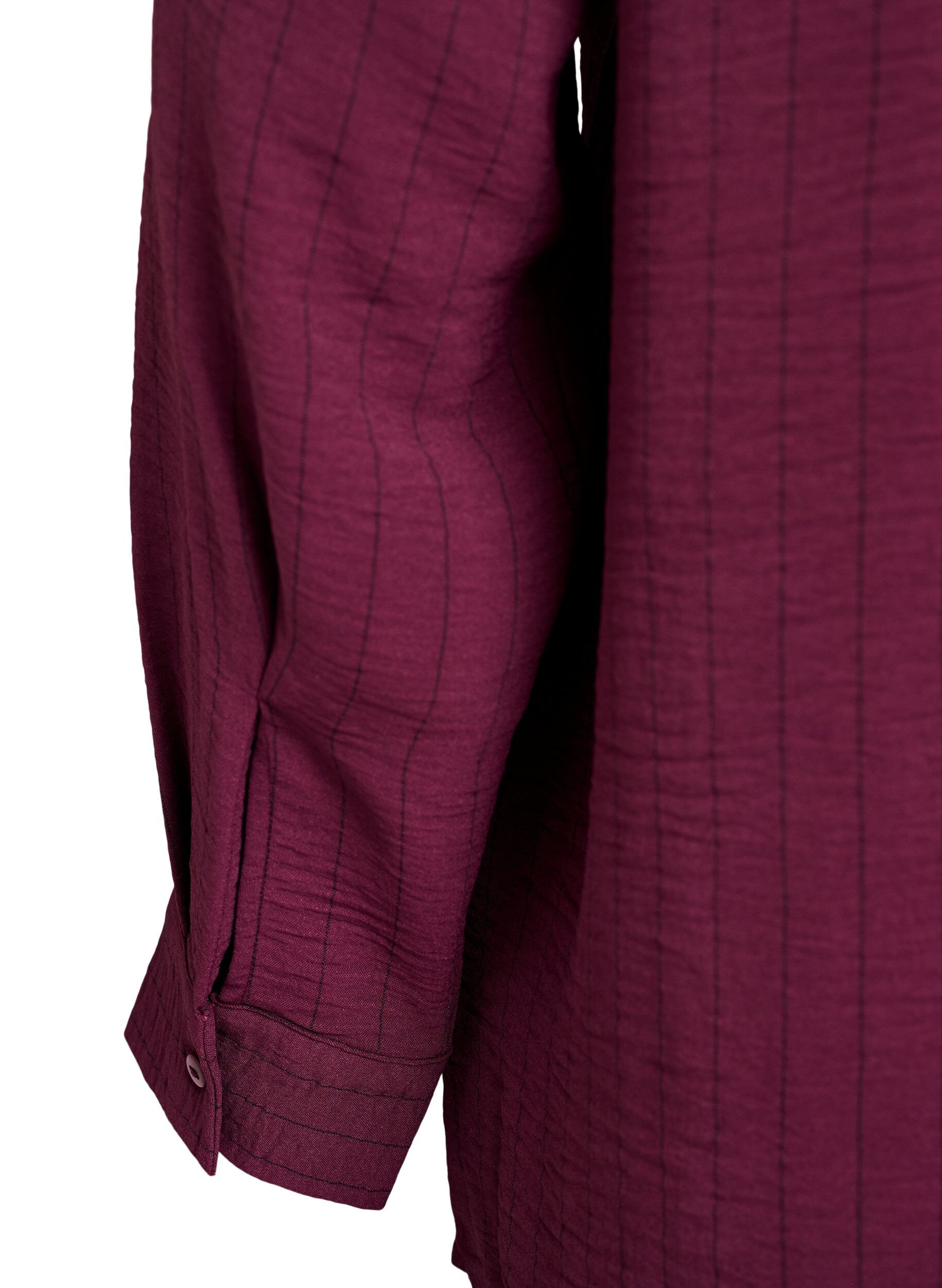 Zizzifashion FLASH - Pinstripe shirt blouse, Red, Packshot image number 3