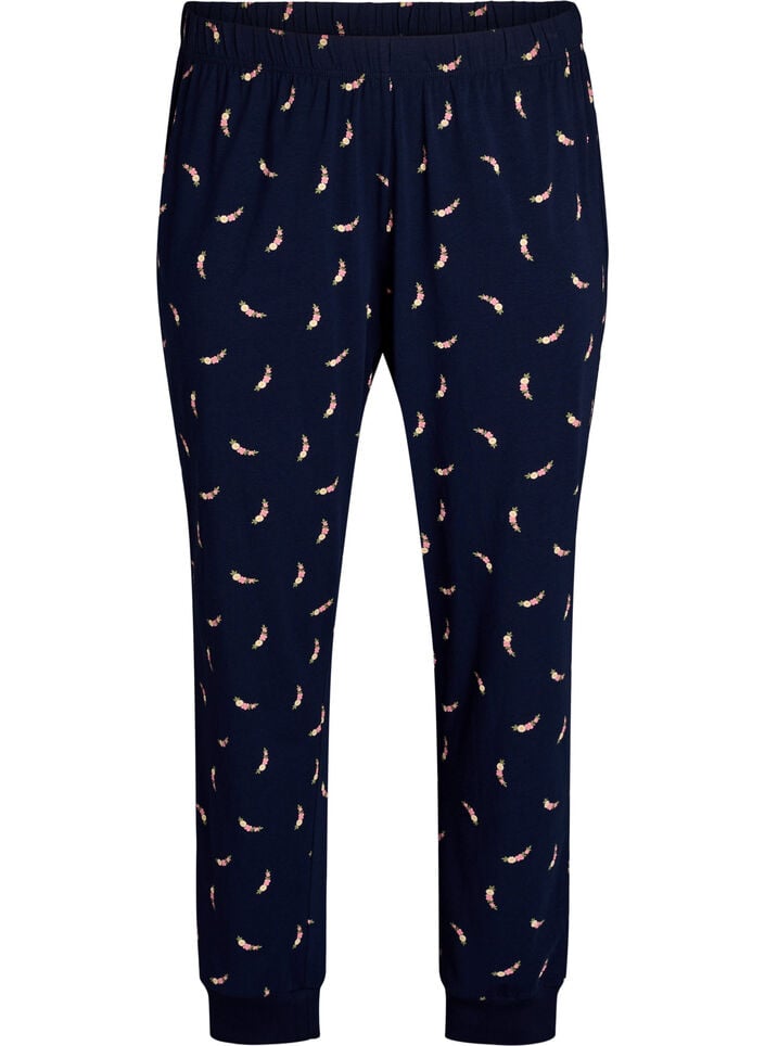 Printed pyjama trousers, Blue, Packshot image number 0