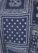 Viscose blouse with paisley print and balloon sleeves, Blue, Packshot image number 2