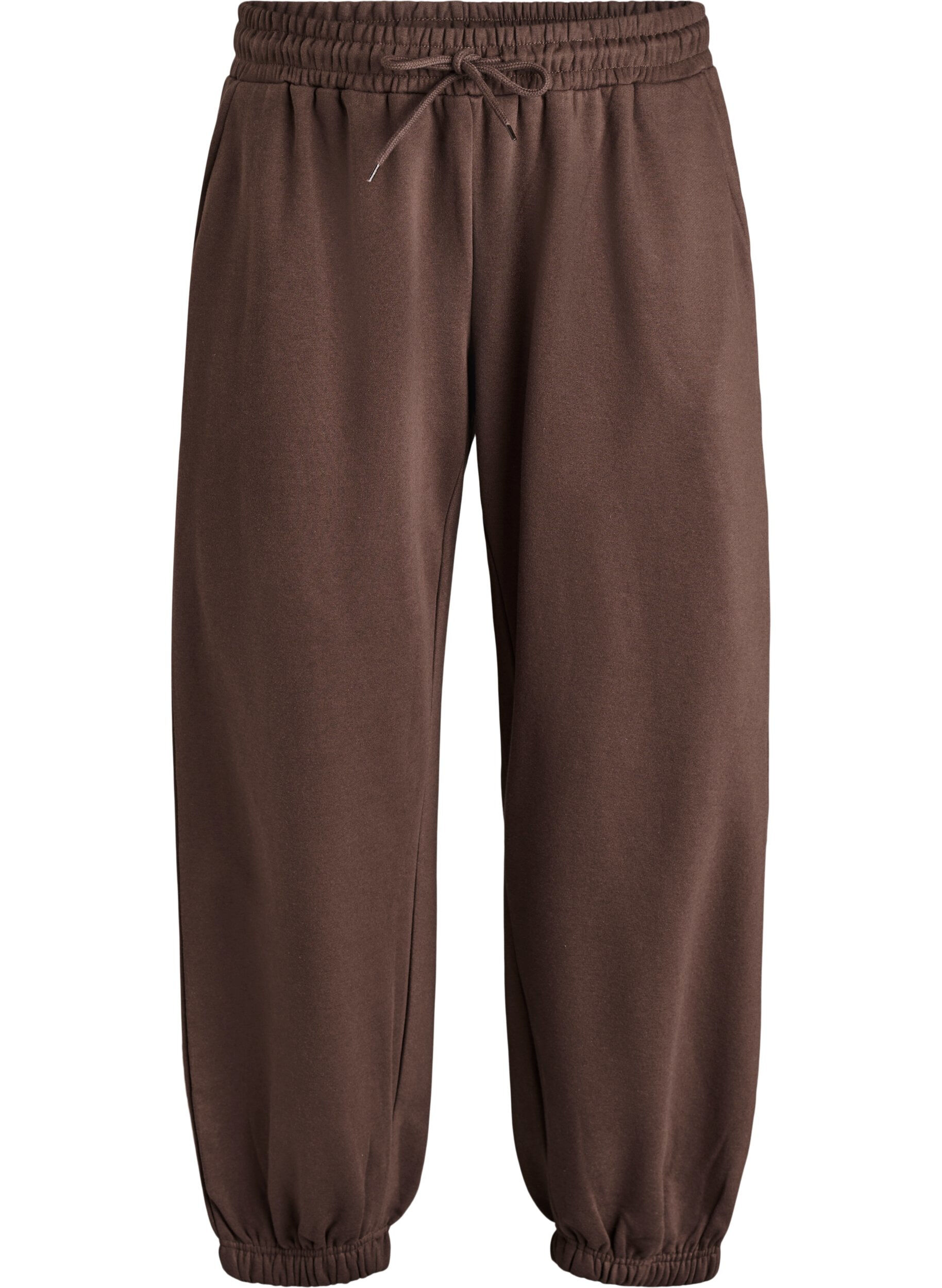 High-waist sweatpants with pockets