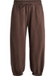 High-waist sweatpants with pockets, Brown, Packshot image number 0