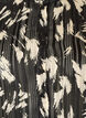 Patterned shirt with a stand-up collar and 3/4-sleeves, Black, Packshot image number 2