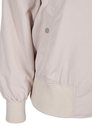 Bomber jacket with pockets and ribbed fabric, Pumice Stone, Packshot image number 3