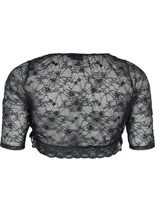 Short lace top , Black, Packshot image number 1