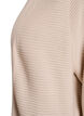 Long rib-knitted cotton cardigan, Beige, Packshot image number 2