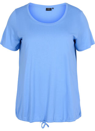 Short sleeved t-shirt with adjustable bottom, Ultramarine, Packshot image number 0