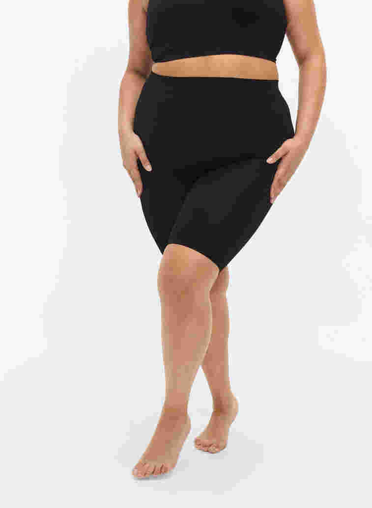 Seamless bike shorts, Black, Model image number 1
