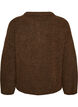 Loose knitted blouse with alpaca and wool, Brown, Packshot image number 1