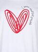 Cotton T-shirt with motif, Bright W. w. Heart, Packshot image number 2