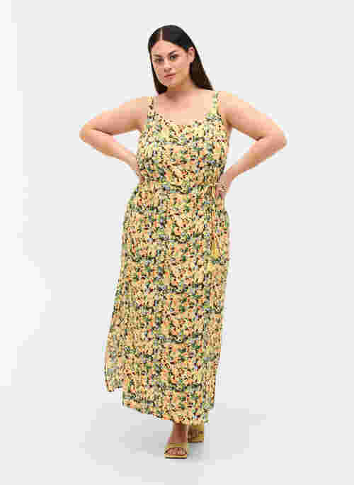 Printed Maxi dress in viscose