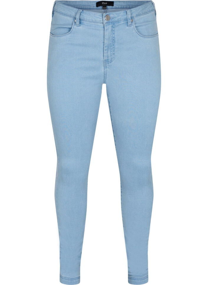 Super slim Amy jeans with high waist, Ex Lt Blue, Packshot image number 0
