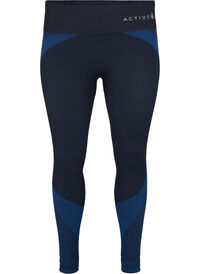 Seamless sport tights with stripes