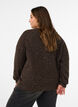 Cardigan with sequins and buttons, Brown, Model image number 2
