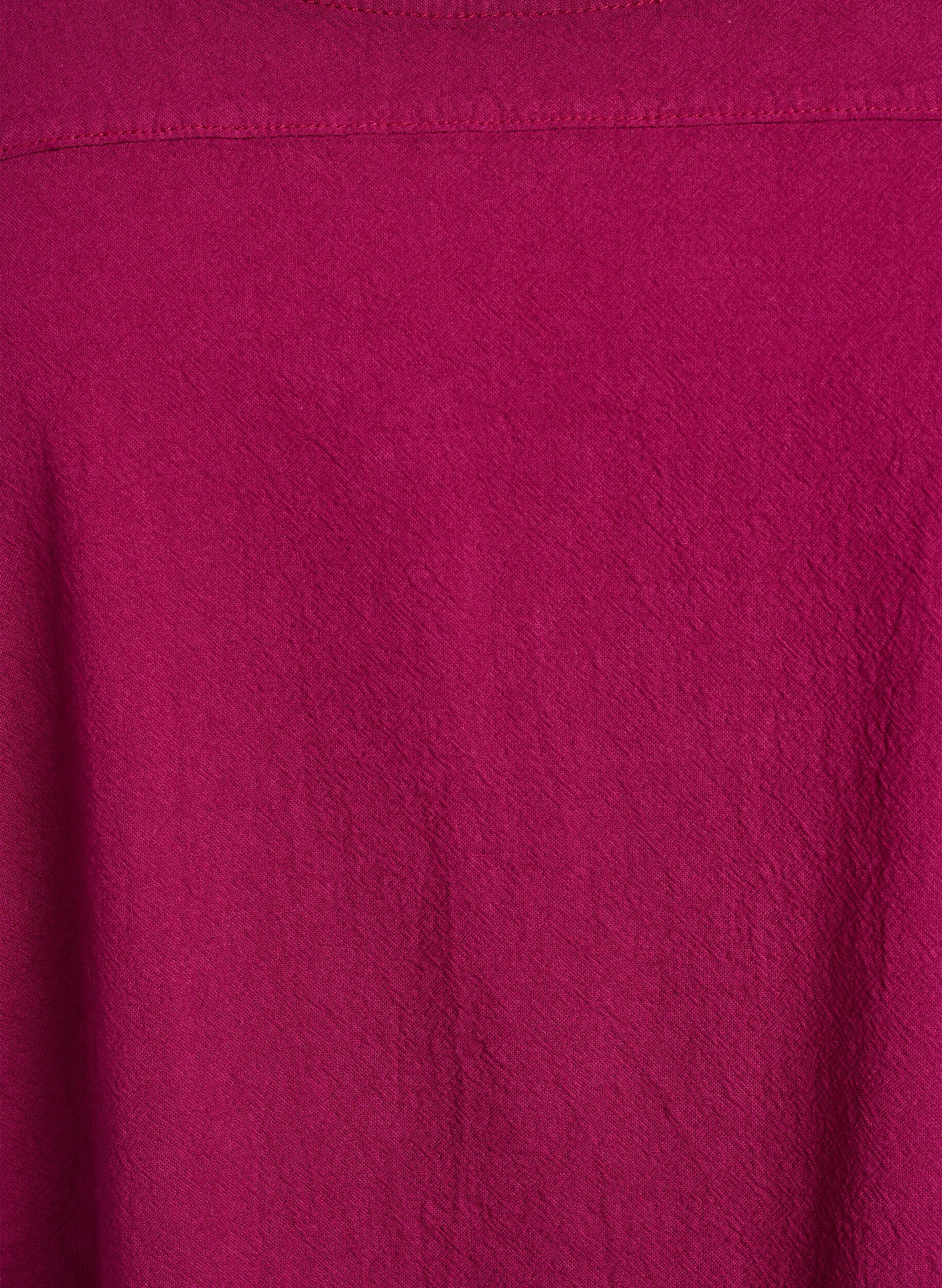 Zizzifashion Short-sleeved cotton dress, Red, Packshot image number 2