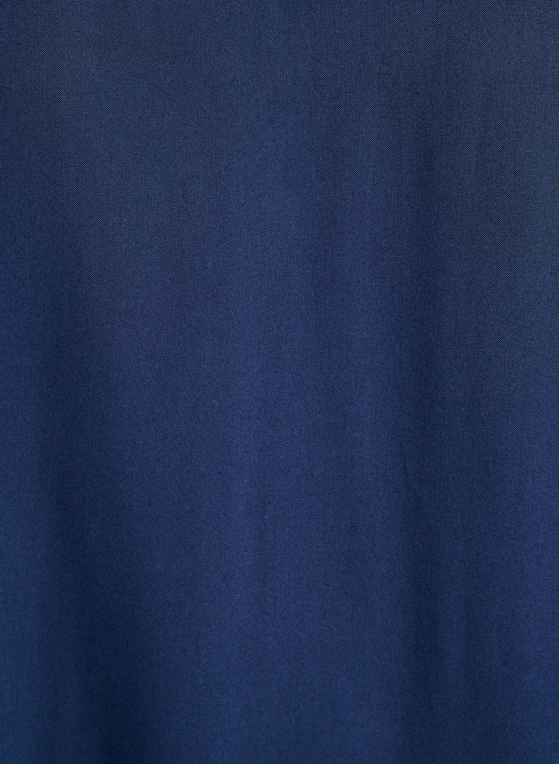 Zizzifashion Beach dress in viscose with shoulder detail, Blue, Packshot image number 2