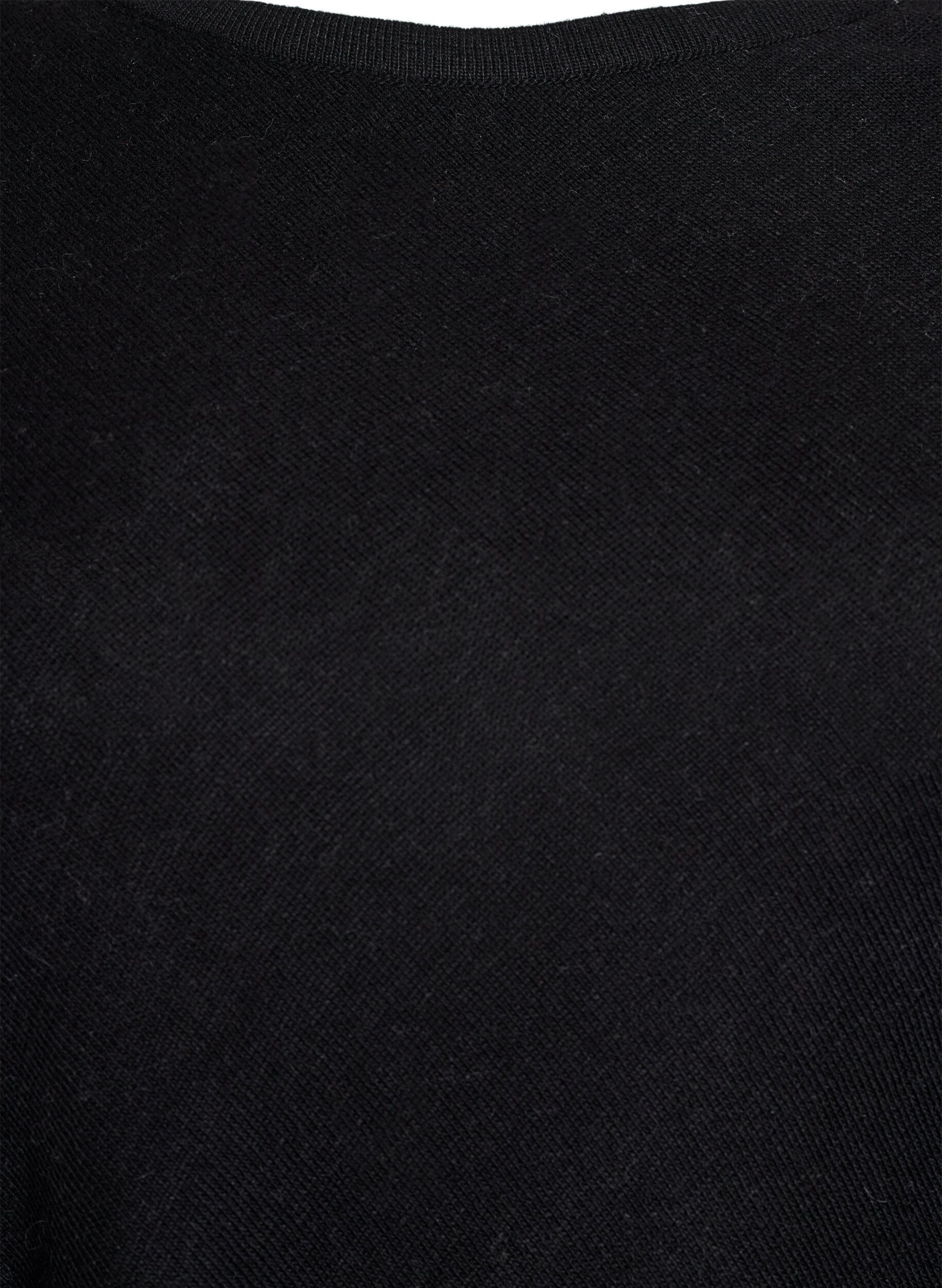 ZizzifashionFine-knit poncho, Black, Packshot image number 2