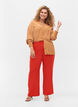 Flared trousers with pockets, Red, Model image number 0