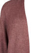 FLASH - Ribbed cardigan with slits, Rose Brown Melange, Packshot image number 2