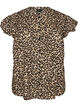 Sleeveless A-line cotton shirt blouse, Brown, Packshot image number 0