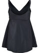 Swimdress with ruffles and removable padding, Black, Packshot image number 1