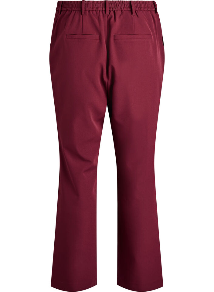 Trousers with pockets and straight legs, Red, Packshot image number 1