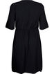Mid-length dress with tie detail, Black, Packshot image number 1