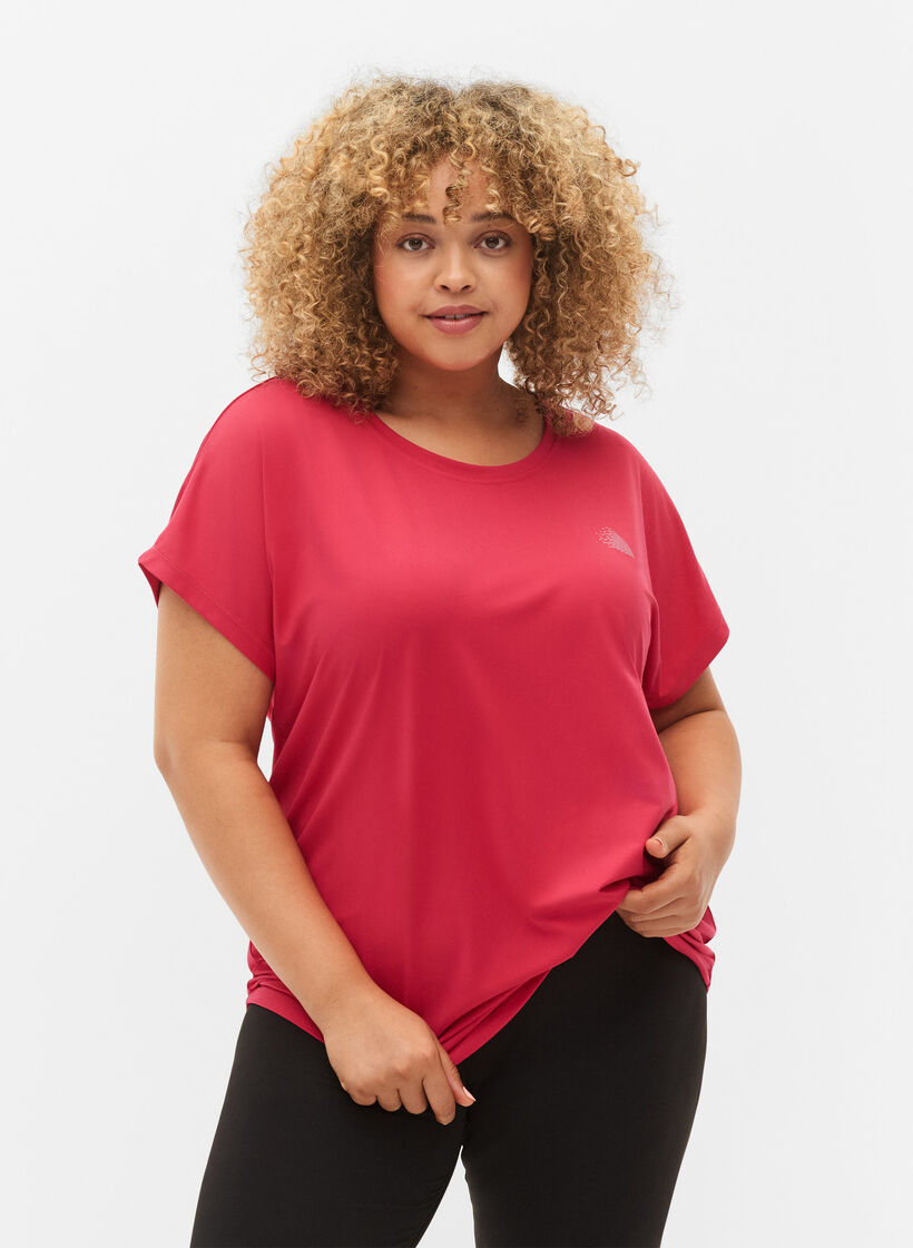 Short sleeved workout t-shirt, Jazzy, Model image number 0