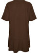 Short A-line dress with glitter stripes, Brown, Packshot image number 1