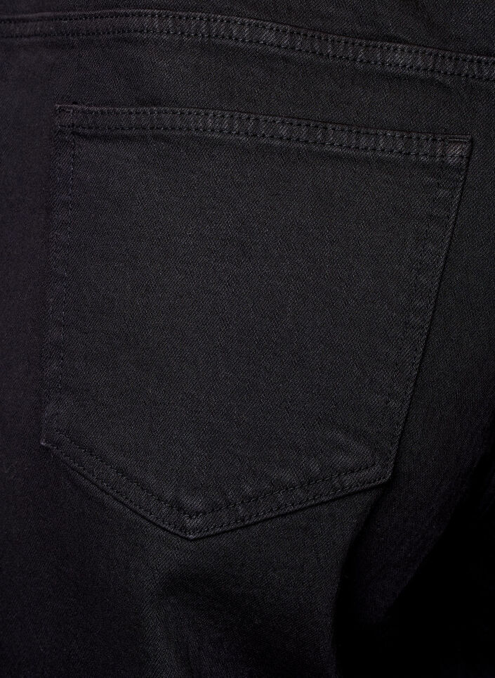 Wide leg jeans with high waist, Black, Packshot image number 2