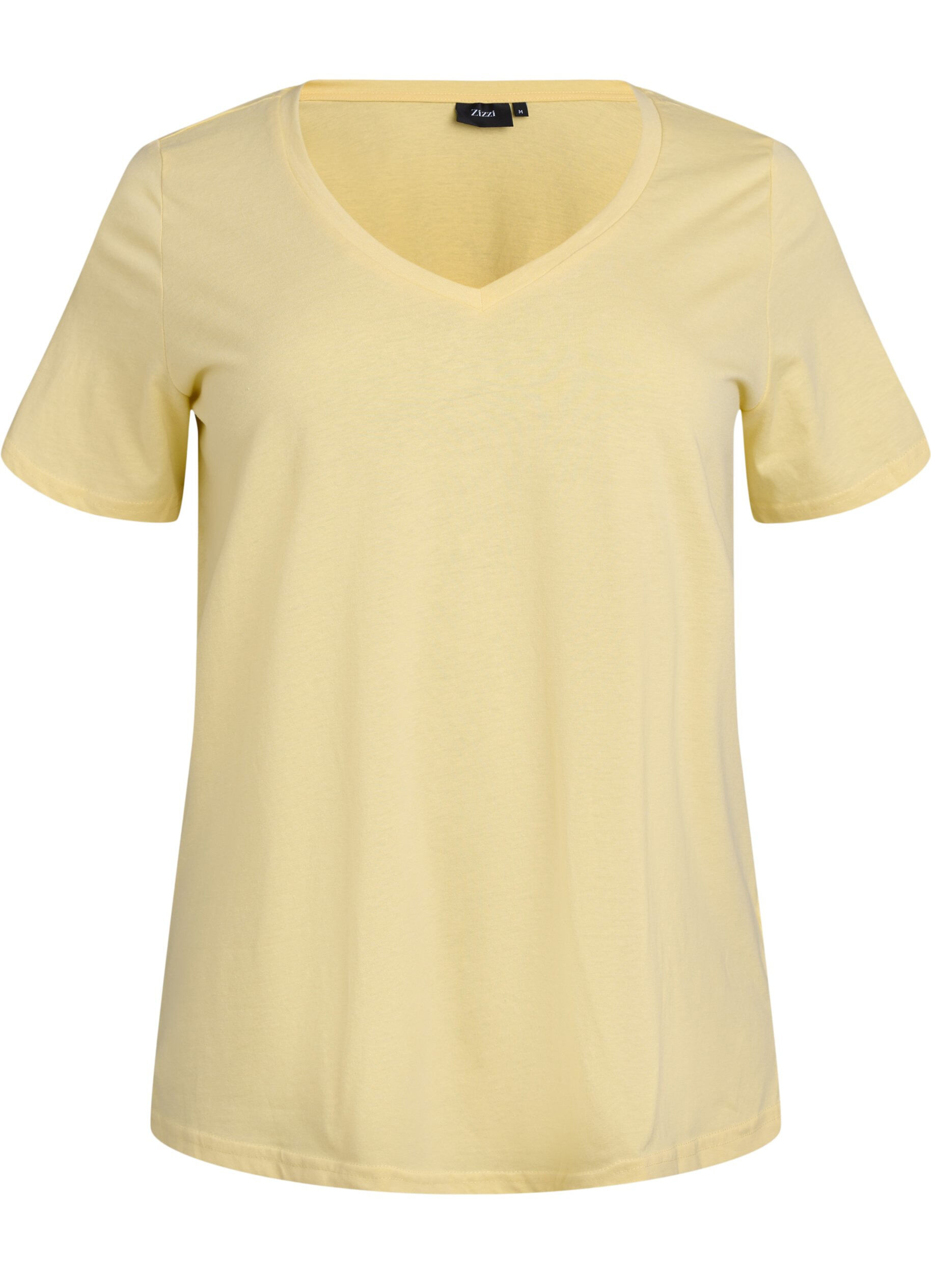 Short sleeve t-shirt with v-neckline