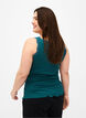 Top with lace trim, Green, Model image number 2