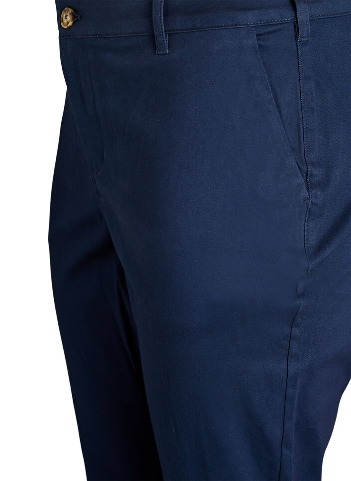 Cotton chinos, Blue, Packshot image number 2