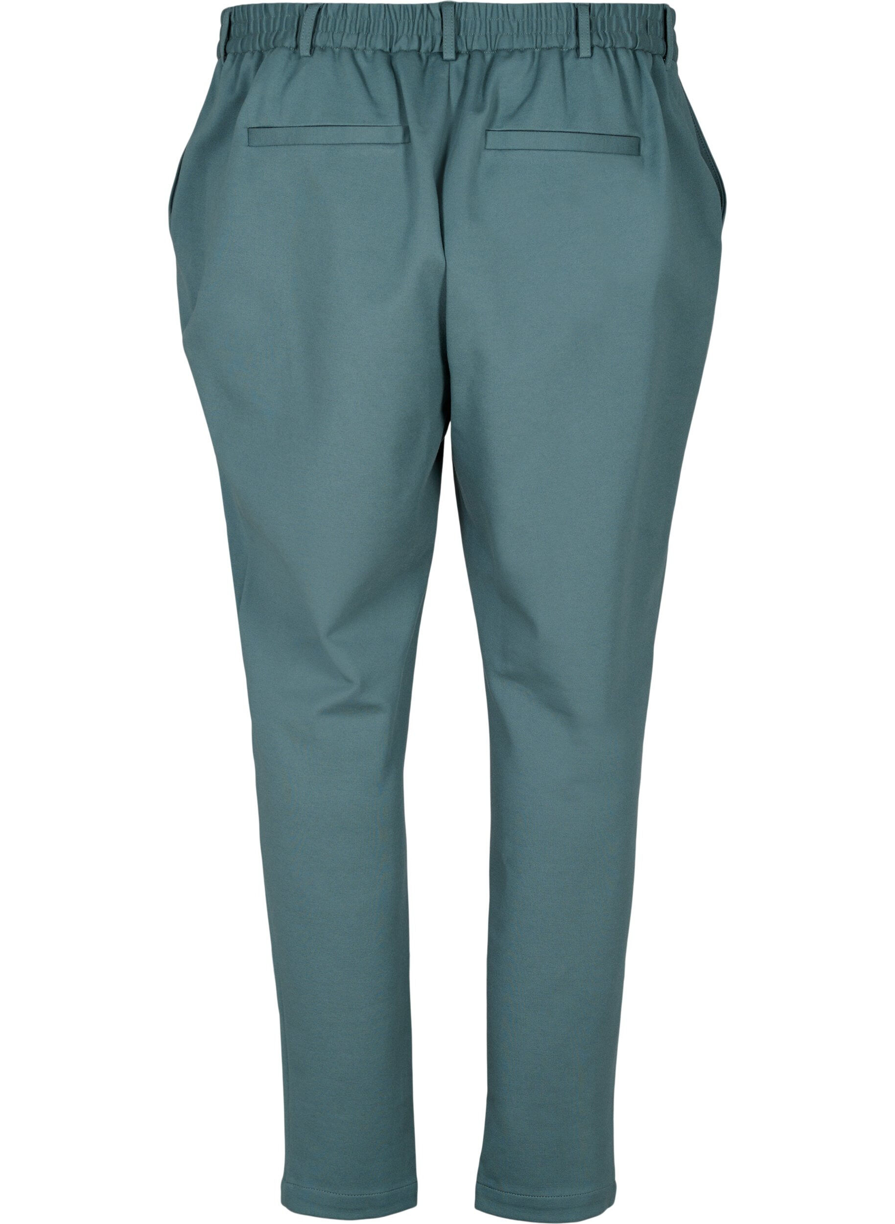 Zizzifashion Cropped trousers with pockets, Silver Pine, Packshot image number 1