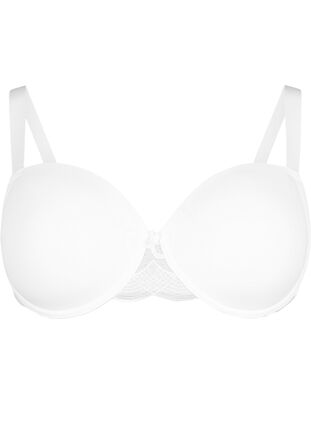 Moulded bra with mesh, Bright White, Packshot image number 0