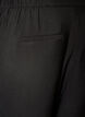 Viscose trousers with an elasticated waist and straight legs, Black, Packshot image number 3