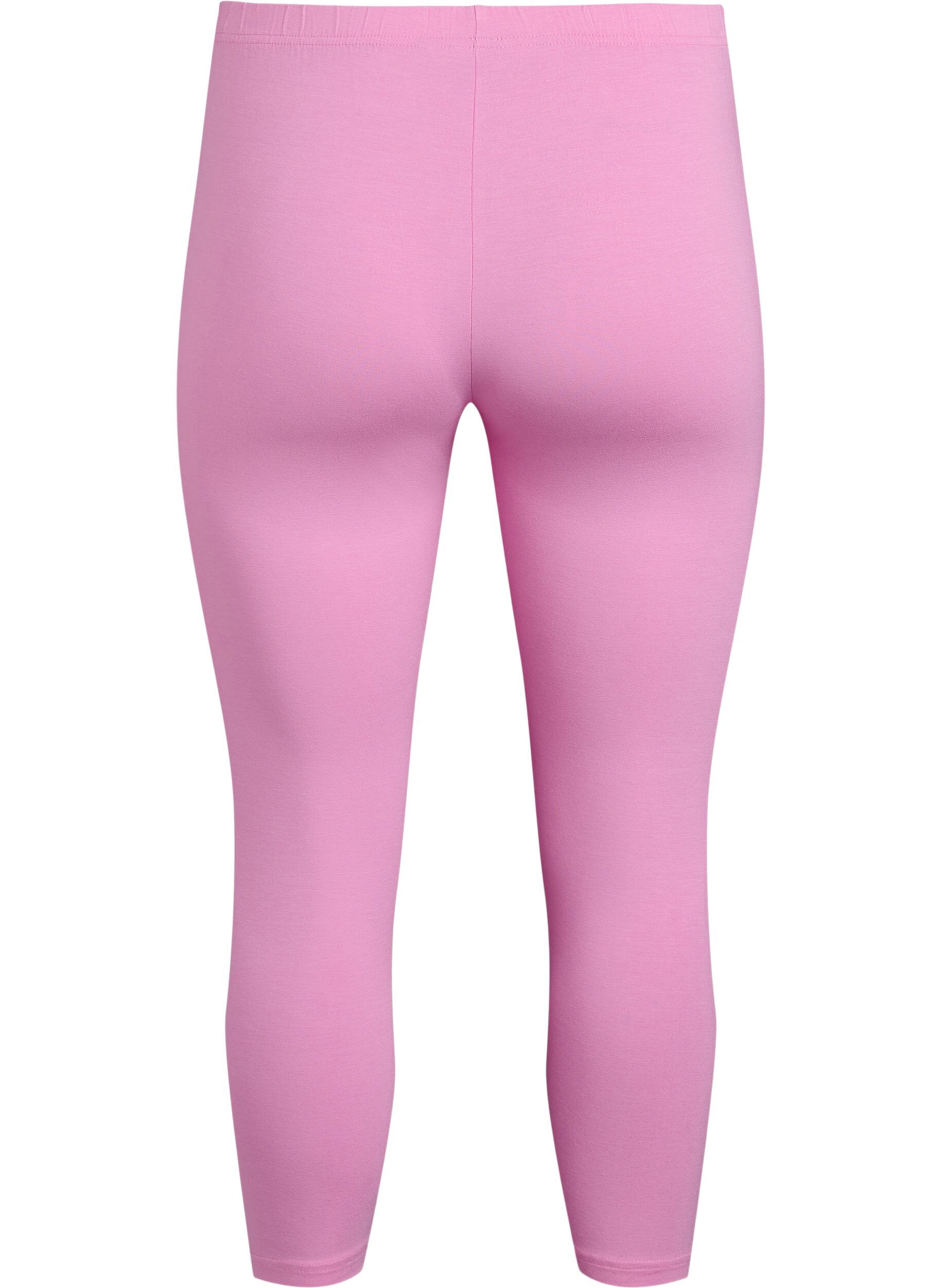 ZizzifashionBasic 3/4 leggings in viscose, Pink, Packshot image number 1