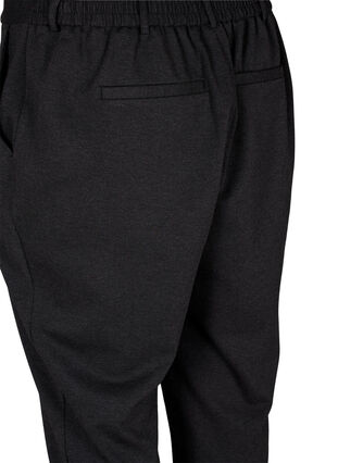 Cropped trousers with pockets, Dark Grey Melange, Packshot image number 3
