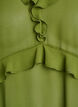 Lightweight dress with ruffles and a V-neck, Green, Packshot image number 2