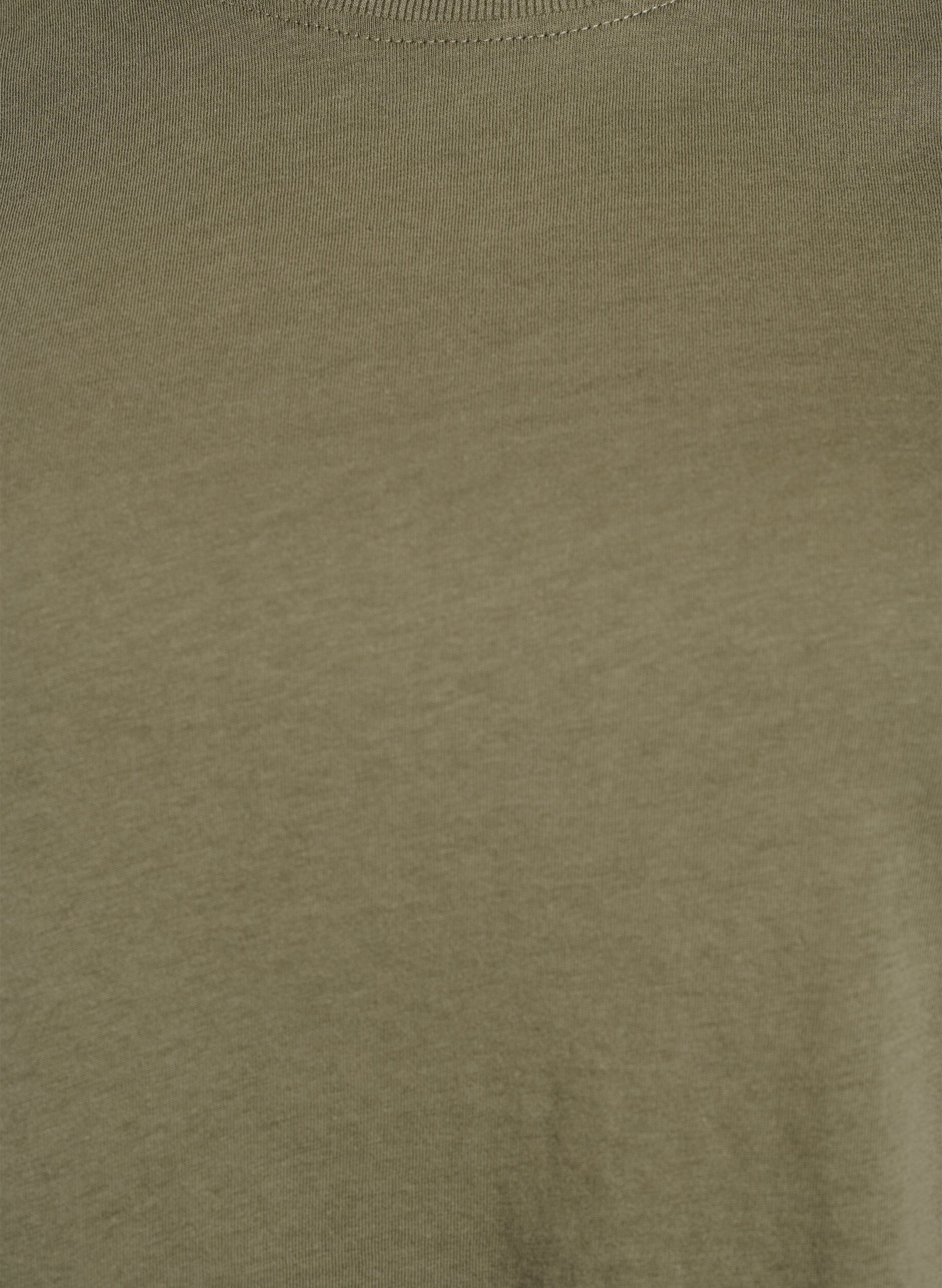 Zizzifashion Basic cotton T-shirt with round neck, Green, Packshot image number 2