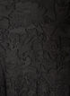 Dress with floral texture and ruffle trim, Black, Packshot image number 2